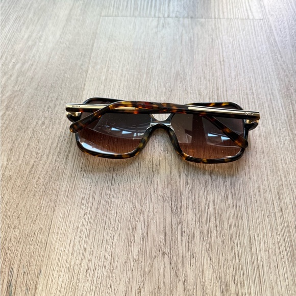 quay australia press tour tortoise oversized square retro sunglasses eyewear NEW - Picture 3 of 4